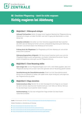 Pflege-Ablehnung