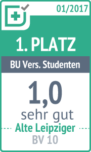 Alte Leip­ziger BV 10 Berufsunfähigkeitsversicherung Studenten Testsieger