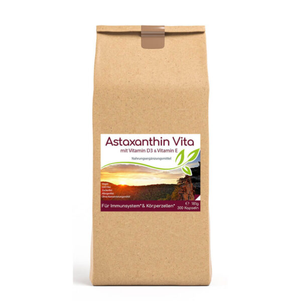Astaxanthin Vita 300 Kapseln Vorratsbeutel