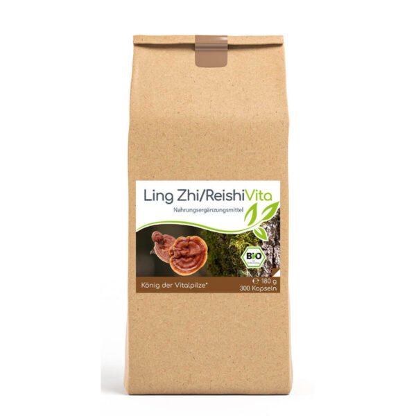 Bio-Ling Zhi / Reishi Vita 300 Kapseln "Gl?nzender Lackporling im Vorratsbeutel