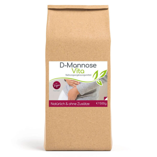 D-Mannose >99% hochrein (nat?rlich) 500g Pulver Vorratsbeutel