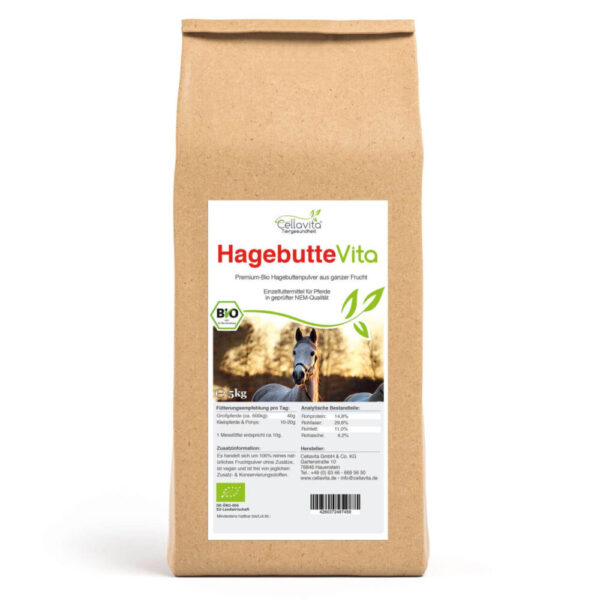 Bio-Hagebutte Vita f?r Pferde 5kg Vorratsbeutel