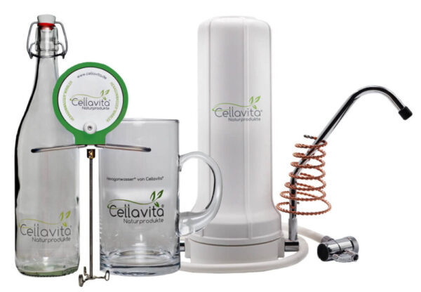 Alvito AuftischFilter Basic + Hexagonwasserwirbler Set + Quantotec?-Hochenergiespirale