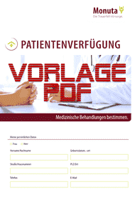 Muster Patientenverfügung (PDF Vorlage)