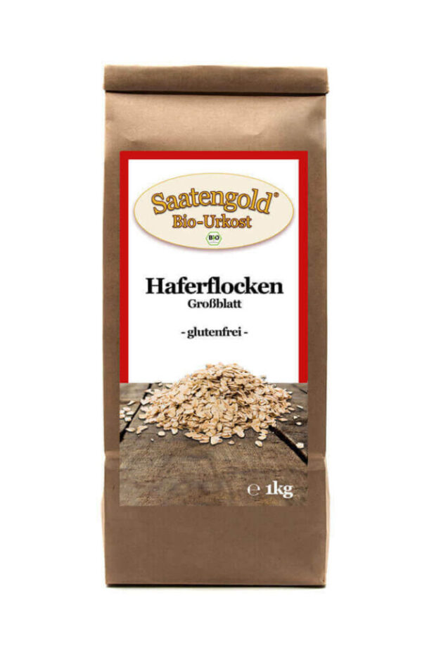 Bio-Haferflocken glutenfrei Gro?blatt 500g