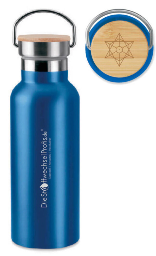 Hochenergie-Getr?nkeflasche blau 500ml by DieStoffwechselProfis? mit 90.10.? Quanten-Technologie