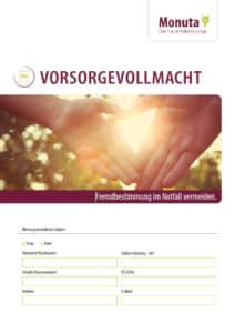 Vorsorgevollmacht - PDF Vorlage